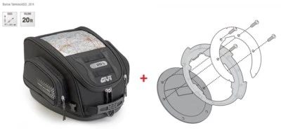 GIVI BORSA SERBATOIO TANKLOCK + FLANGIA YAMAHA YZF R1 1000 2009-2012 UT809 Foto 1 de 3