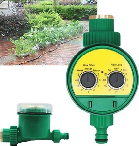 Garten Automatische Bewässerungscomputer Zeitschaltuhr Wasser Wasserhahn Timer - Bild 1 von 11