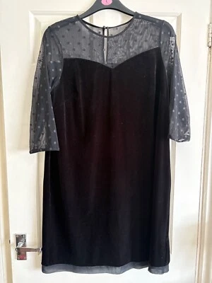 Marks and Spencer womens size 20 black dress - Image 1 of 3