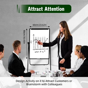 Double-sided Whiteboard Easel Magnetic Writing & Drawing & Message Stand Board - Foto 1 di 20