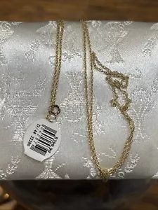 Catena donna vintage in oro giallo 10 kt fine 0,8 grammi misura 18" 1,0 mm - Foto 1 di 5