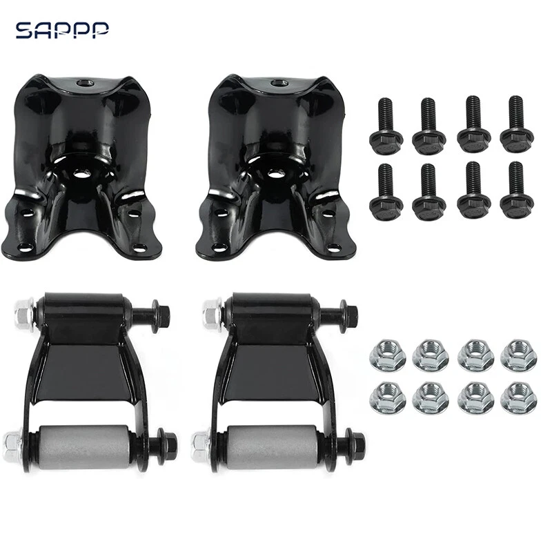 Kit de 2 piezas de soporte y grillete de suspensión trasero con resorte de hoja trasero para Ford Ranger Mazda Foto 1 de 4