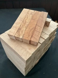 Timber Pen Blanks Tas Oak 14cm x 1.8cm x 1.8cm Woodcraft Wood Turning - Picture 1 of 6