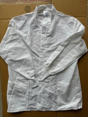 Fluid-Resistant Unisex Barrier Short Lab Coats - Size Large (New) - Image 1 of 4