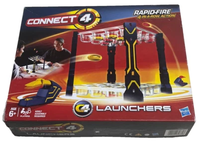 CONNECT 4 LAUNCHERS GAME : 2012 Edition By Hasbro - In Vgc (FREE UK P&P) - Image 1 of 4