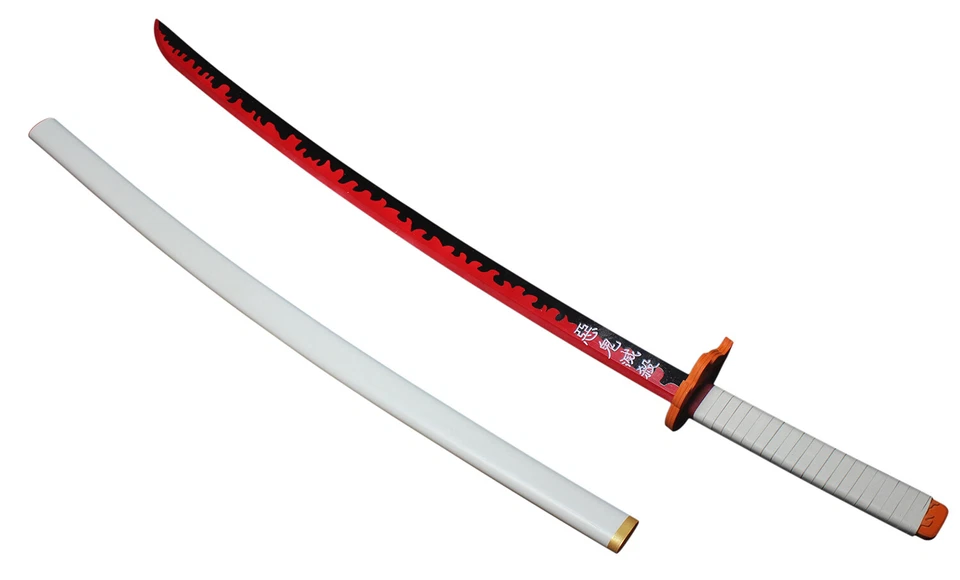 Demon Slayer Kimetsu no Yaiba Cosplay Rengoku Kyoujurou 41 Inch PVC Sword Props - Image 1 of 1
