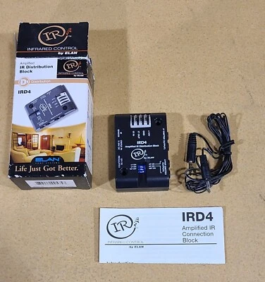 Infrared Control by Elan IRD4 Amplified IR Power Distribution Block (Lot of 2) - Image 1 of 2