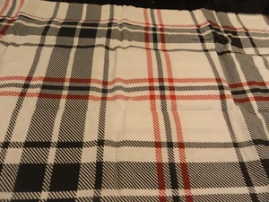 new 2 Standard Plaid Flannel Pillow Cases black white red Cotton Nice plaid bold - Picture 1 of 5