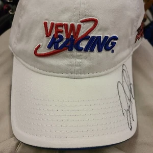 VFW Racing Kevin Harvick Inc Autographed Hat Cap White Hook Loop Adj Back OSFA - Picture 1 of 10