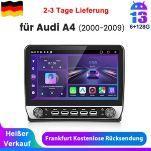 Für Audi A4 S4 RS4 00-2009 Android13 Carplay Autoradio GPS Nav WIFI BT DAB+ 128G - Bild 1 von 19