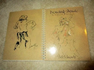 2001 Stated 1st DRAWING MUSIC SKETCHBOOK Sol Schwartz Musician Art Classic Jazz - Picture 1 of 6