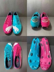 Puma Evo Power 1 Tricks FG US 9 2014 World Cup Limited Pink Blue Cleats Unused - Picture 1 of 10