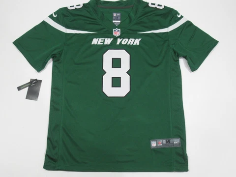 NWT Aaron Rodgers #8 New York Jets Men's Game Jersey Green Cover