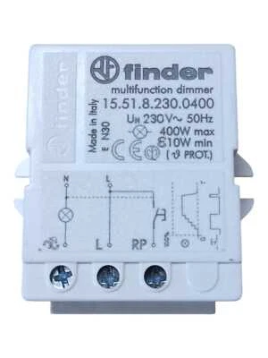 Finder 155182300400PAS Elektronischer Einbaudimmer, 400 W, 230 VAC - Bild 1 von 3
