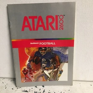 Real Sports Football Atari Video Game Manual Only - Picture 1 of 3