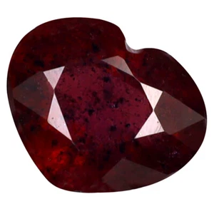 1.30 ct Outstanding Heart (7 x 6 mm) Tanzania Purplish Pink Rhodolite Garnet - Picture 1 of 1