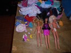 3 1966 1967 Barbie Dolls Vintage Nice Condition With 60+ Clothing