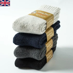3 Pairs 100%Cashmere Wool Very Thick Socks Men Socks Thermal Warm Knitting Socks - Picture 1 of 7