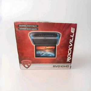 Rockville RVD10HD-BK 10.1" Monitor Abatible Reproductor de DVD...Nuevo en Caja Abierta - Imagen 1 de 6