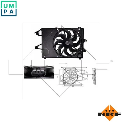 FAN ENGINE COOLING 47004 FOR RKA/RKF/RKJ/RKB/RKH/RKK 1.8L NGA/NGB/NGC/NGD 2.0L - Image 1 of 4