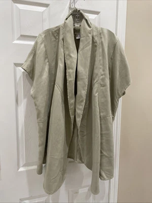 Chicos Mujer Talla 1 Frente Abierto Cárdigan Chaqueta Precioso Tostado Manga Corta Foto 1 de 3