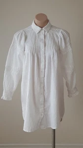 Asos UK6 white dress or long tunic, 100% cotton, measurements in photos - Picture 1 of 12
