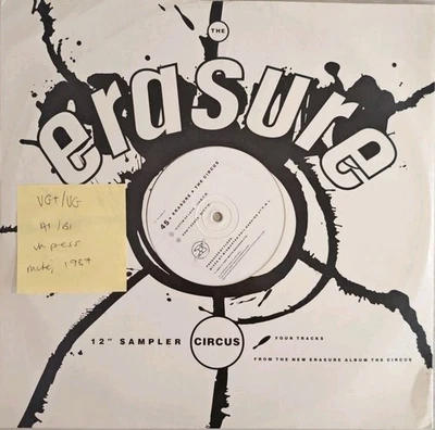 Erasure The Circus Vinyl Record VG+/VG Promo Sampler 12STUMM35 1987  - Image 1 of 2
