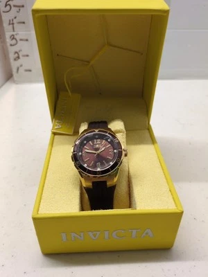 Reloj Invicta Mujer 'Angel' Cuarzo Tono Dorado Estuche Marrón Poliuretano 17485 Foto 1 de 4