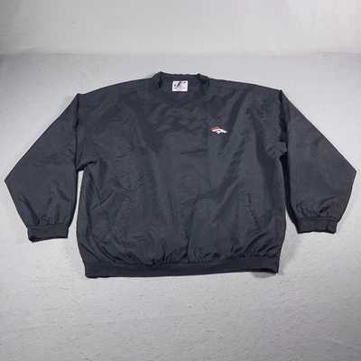 De Colección Denver Broncos Logo Atlético Pullover Rompevientos Chaqueta Para Hombre XL Negro NFL Foto 1 de 4