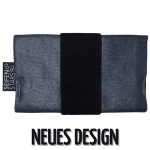 Seifentasche "Anthrazit/Schwarz" aus Baumwolle – 13,5 x 8 cm - Bild 1 von 1