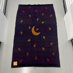 Wellspring Blanket Falling Leaf Moon Robe Faribault Woolen Mill Moon Leaf Wool - Picture 1 of 8