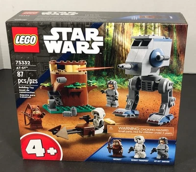 LEGO Star Wars AT-ST 75332 Wicket Ewoks Scout Trooper Walker Speeder SELLADO Nuevo Foto 1 de 4