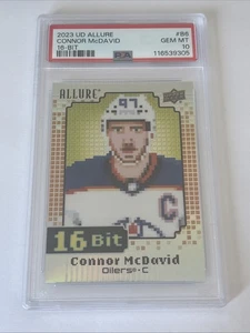 2023-24 Upper Deck Allure 16-Bit Connor McDavid #B-6 PSA 10 GEM MT - Picture 1 of 2