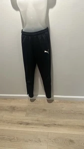 Black Puma Sweatpants For Boys Size Xl Or 13/14Y, With Pockets - Picture 1 of 16
