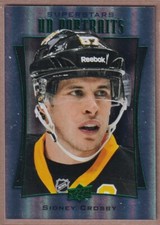2016-17 Upper Deck UD Portraits Rainbow Green Foil #P49 Sidney Crosby - PENGUINS