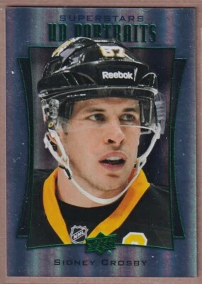 2016-17 Upper Deck UD Portraits Rainbow Green Foil #P49 Sidney Crosby - PENGUINS - Image 1 of 2