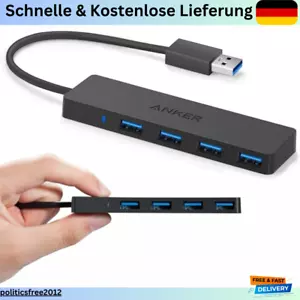 Anker 4-Port USB 3.0 Ultra Flacher Datenhub, Geeignet für Macbook, Mac Pro/mini - Bild 1 von 8