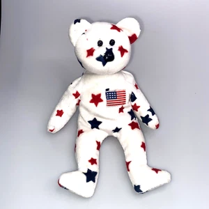 Ty Beanie Baby Glory Bear Plush Election Time - Picture 1 of 7