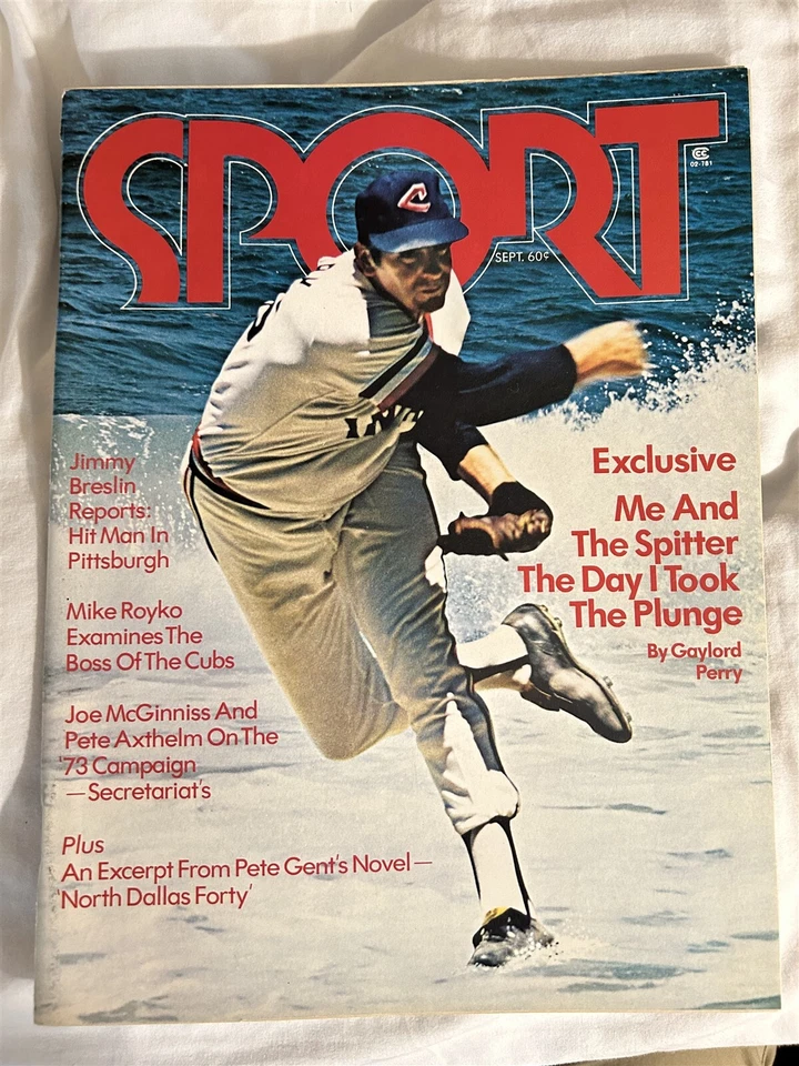 1973 Sport Magazine CLEVELAND INDIANS Gaylord PERRY Me +The SPITBALL NewsStand - Image 1 of 1