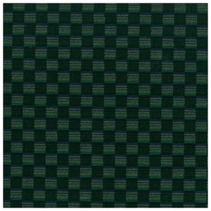 Geometric Basket Weave Check Hunter Green Woven Upholstery Fabric 0347637 Brazil - Picture 1 of 1
