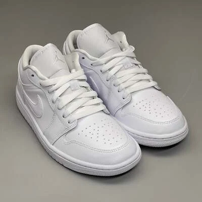 NIKE AIR JORDAN 1 Bajo Triple Blanco Mujer Talla 9 DV0990-111 (Nuevo en Caja) Foto 1 de 4