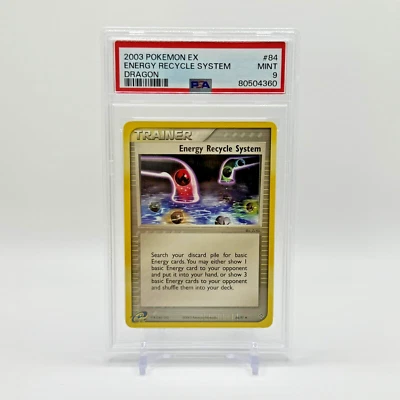 PSA 9 - Energy Recycle System - 84/97 EX Dragon - Pokemon Card TCG - MINT - Image 1 of 2
