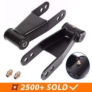 2" Rear Drop Shackles Kit for Chevy Silverado GMC Sierra 1500 C1500 1988-2018 07 - Picture 1 of 13