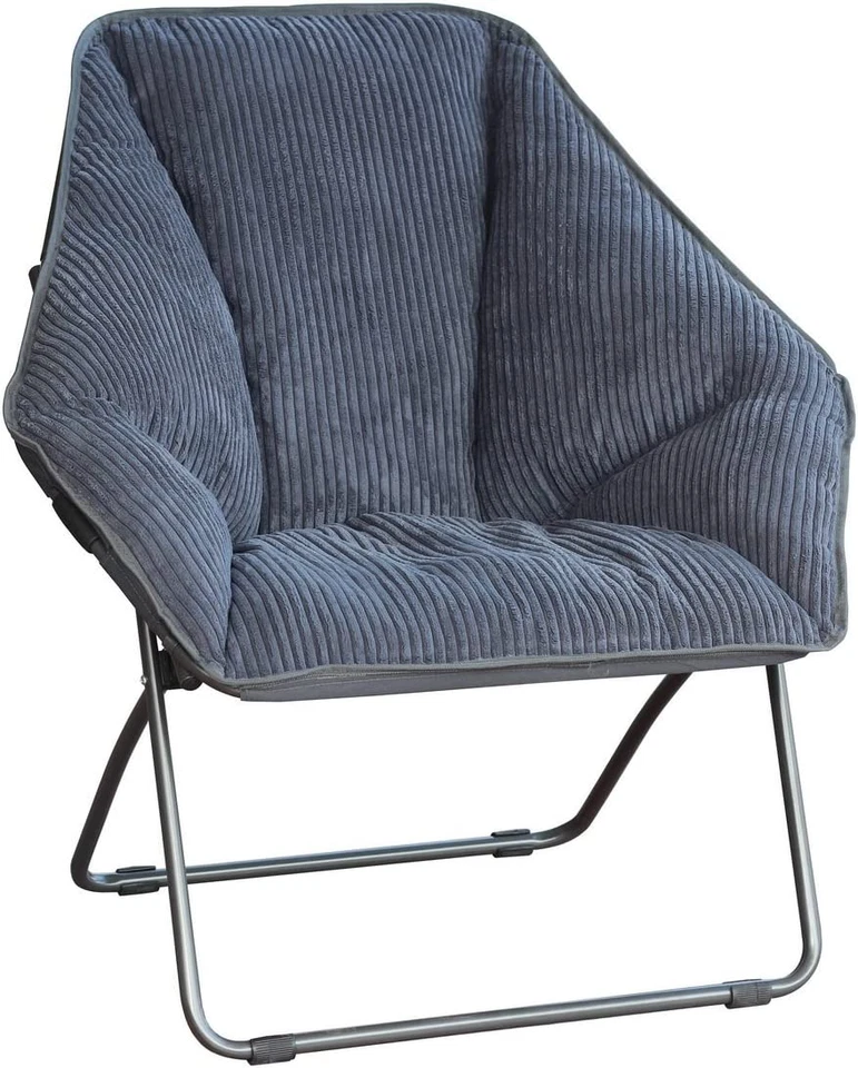 Zenithen Limited Hexagon Folding Dish Corduroy Chair for Dorm Rooms Be