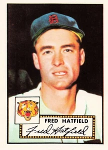 1983 Topps Baseball 1952 Reprint Series Fred Hatfield Detroit Tigers #354 - Picture 1 of 2
