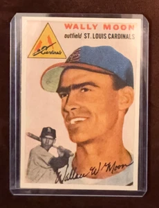 Inserto de tarjeta de papel 1954 Topps Sports Illustrated #137 Wally Moon Cardinals - Imagen 1 de 2