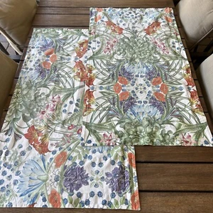 PAAR Pottery Barn Botanischer Garten Sukkulenten Bio-Baumwolle Kissenbezüge King - Bild 1 von 7