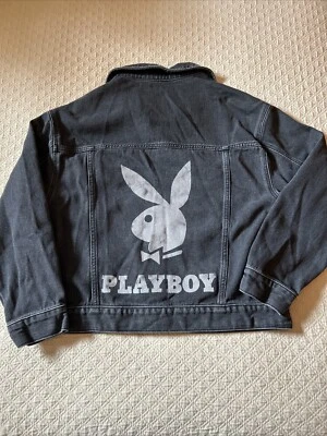 PlayBoy PacSun Denim Jacket Women Size XS/S Oversized Jean Jacket - Image 1 of 4