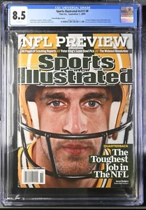 ⭐️ Sports Illustrated Aaron Rodgers FC RC Newsstand - September 7 2009 CGC 8.5🔥 - Picture 1 of 2