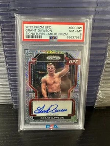 2022 Prizm UFC Grant Dawson #SGGDW Firmas - MOJO PSA 8 - Imagen 1 de 2